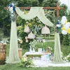 Zasłony 50*570 cm Tiul z zasłony Wedding Arch Drape Szyfona Ceremonia Odbiór Drapery