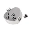 Pendant Necklaces MJD8004 Pet Cremation Jewellery Paws On Heart Stainless Steel & Filling Kit