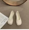 Casual Shoes Women Spring And Autumn 2024 Granny 100 Pair Skirts Shallow White Flats