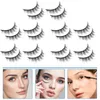 False Eyelashes 10 Pairs Natural Lashes Fake Individual Dense Makeup Accessories Kit Women