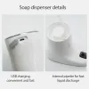 Dispensers Corui Smart Automatic Sensor Soap Despenser Badrum 350 ml FOAM GEL Dispensers Sprayer USB RECHARGEABLE Infraröd sensor