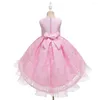 Robe princesse pour filles, tenue de fête de mariage, pour enfants, 2024