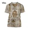 3D Hommes Et Femmes Été Pharaon Anubis T-shirt Ancien Dieu égyptien Oeil imprimé à manches courtes Persality Graphique Tendance Chemise D5AB #