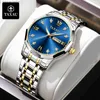 Horloges TAXAU Luxe heren originele mode quartz heren waterdicht en lichtgevend roestvrijstalen horloge heren datum weekC24325