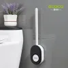 Ben spazzole ECOCO morbido tpr silicone toilette per toilette con supporto per bagno attrezzi da bagno a parete senza manico a testa piatta pennelli flessibili wc accessori accessori