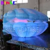 custom made 3mW LED lamps inflatable shell seashell clamshell fantasy wedding stage decoration