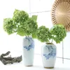 Decoratieve bloemen Hoge imitatie Kunstmatig hydraterende aanraking PVC Big Hydrangea Home Wedding Decoratie Feestelijke tafel Decor Fake