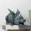 Skulpturen Outdoor Garten Drachen Wasserspiel Figuren Dinosaurier Skulptur Brunnen