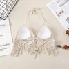 Women's Tanks Bohemian Tank Women Tassel Hollow Out Backless Beach Style Camisole Knitted Handmade Outwear Sexy Crochet Top Summer Dropship