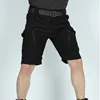 Verão homens carga shorts secagem rápida tático calças curtas multi-bolso shorts masculino ao ar livre caça pesca na altura do joelho calças l96m #
