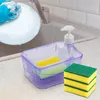 Liquid Soap Dispenser en Scrubber Holder 2 in 1 apparaten pompflessen