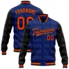 Giacche da uomo Bomber bianco reale personalizzato Giacca a scatto Varsity Letterman bicolore Bottone da baseball stampato in 3D