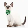 犬アパレル10/50pcsフラワー型ボウタイペットボウビューティーアクセサリー調整可能なかわいい猫の装飾的なネクタイ製品