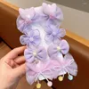 Accessoires de cheveux 8pcs Mini bébé fille clip mignon arc floral princesse épingle à cheveux pour enfant en bas âge belle bang côté