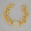 Designer Armband Gold Halskette Armreif Set Modeschmuck Markenkette mit Box für Partygeschenk