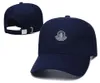 Monclair Classic Baseball Cap Luksusowa czapka płótno 1: 1 Rzemyzacja jakości Regulowana Trucker Hat Casquette Unisex Sport Hat