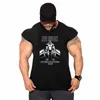 gorilla Print Tank Tops Men Bodybuilding Sleevel T Shirt Cott Gym Fitn Workout Clothes Stringer Singlet Male Summer Vest L1kX#
