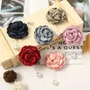 Broches 3 pièces perle fleur broche épinglette accessoires épingles pour col de chemise hommes costume femmes écharpe châles musulman Hijab