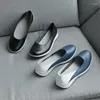 Casual Shoes Spring Loafers Women Plat äkta läder andas Mockasin Woman Slip On Ladies Flats Moccasins