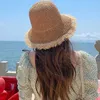 Wide Brim Hats Bucket Hats Womens elegant straw hat womens sun hat fashionable pearl decoration lace trend hat womens casual and elegant outdoor street clothes J2403