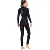 Dames Zwemkleding 3 mm neopreen Zwart gesplitst wetsuit Heren Lange rugrits Surf Eendelig Zwemmen Paarpak Onderwater Warm