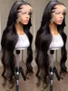 40 42 46inch Body Wave 360 ​​HD Lace frontale pruik Human Hair Glueless Braziliaanse golvende 13x4 13x6 Lace Front Harenpruiken voor vrouwen voor vrouwen