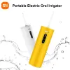 Blekning xiaomi elektrisk oral irrigator tandrensare laddningsbar vatten jet tandrensare tandtråd bärbar ultraljud oral spolare