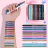 12 Pz/scatola Shimmer Eyeliner Ombretto Matita Gel Sdraiato Baco Da Seta Penna Illumina Scintillante Trucco Eye Liner Set Crema Ombra Bastone 240313