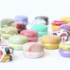 Jars 12pcs Mini Elegant Flower Tin Box DIY Candle Jar Balm Round Empty Lipstick Case