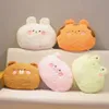 테디 35cm kawaii 동물 곰 토끼 개구리 호랑이 돼지 돼지 플러시 장난감 장난감 스토리 소프 베개 등 소파 쿠션