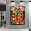 Stitch 5d Our Lady of Guadalupe Virgin Diamond Målning Katolsk jungfru Mary Wall Art Cross Stitch Embroidery Picture Mosaic Home Decor