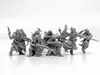 10pcs Renegade Death Squad Heretics Soldiers Modèle miniature Tableau de jeu Soldat Figures Modèle non peint