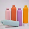 1L 1000ml double wall insulated stainless steel thermos vacuum bottle and cold water bottle with screw top cap 240315