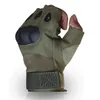 Açık taktik kaymaz eldivenler askeri eğitim sürme askeri spor dağcılık atış avcılık yarım parmağı binmek