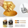 Boormachine 100 ml pro Flasche goldene Acrylfarbe, DIY-Metallic-Farbe, Wandfarbe, Foguang Gold, wasserfest, flüssiges Handmalerei-Pigment