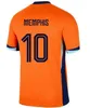 2024 Euro Cup Netherlands Soccer Jerseys MEMPHIS DE JONG VIRGIL DE LIGT GAKPO DUMFRIES BERGVIJN KLAASSEN Player version Football Shirt Men Kids Kits 24 25 Home Away