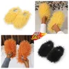 Slippers External Wear GAI Soft Bottom Home Women's Wholesale Flat Furry Home Sweet popular wear trend Half pack slippers bigsize Fur Women Slippers Winter 2024