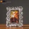 Frame 5/7/8/10/12 Inch Photo Frame European Vintage Golden Sliver Flower 8 X 10 Picture Frames Shadow Box Poto Display Wedding Gift