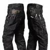 Camo pantalones tácticos hombres militares impermeables Ripstop SWAT pantalones de combate al aire libre multibolsillo resistente al desgaste ejército pantalón de carga F41j #