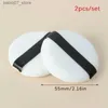 Sponges Applicators Cotton 2PCS professional round portable facial foundation make-up puff soft cosmetics makeup sponge beauty tool Q240326