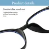 Okulary przeciwsłoneczne Blue Ray Blocking anty-Blue Light Sklase PC Ochrona oczu okrągłe okulary