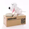Boîtes Dessin animé robotique chien tirelire tirelire automatique volé pièce tirelire boîte d'économie d'argent tirelire cadeau pour enfant Doggy Coin Bank