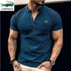 high quality men's polo shirt Spring summer Henry collar shirt new design men's T-shirt short sleeve casual street shirt S-3XL 39s1#