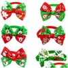 Vestuário para cães Handmade Natal Feriado Pet Cat Collar Bow Tie Ajustável Neck Strap Grooming Acessórios Suprimentos Drop Delivery Home G Dho2V