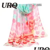 Foulards en gros - Foulard en mousseline de soie imprimé Big Dot Femmes Musulmanes Lady Design Printemps et Automne Modèles Cape Châle Wrap Drop Livraison Fash Dheyj