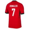 2024 Ronaldo JOAO FELIX Portugal camisetas de fútbol 2024 RUBEN NEVES camiseta de fútbol portuguesa BERNARDO BRUNO FERNANDES camisa de futebol hombres mujeres kits niños equipos