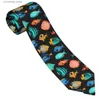 Krawaty na szyję krawat męski krawat szczupły chuda tropikalna ryba krawat moda krawat darmowy styl men krawat impreza ślub y240325