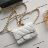 Designer wallet Ch bag High quality Lingge Genuine Leather Card Bag Womens Zero Wallet Mini Chain One shoulder crossbody bag Waste Packaging Decoration Waist bag