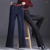 Women's Jeans Vintage Skinny High Waist Flare Pants 2024 Women Stretch Oversize Vaqueros Pantalones Fahion Casual Denim Spodnie A14