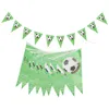 Party Dekoration Dekor Fußball Girlande Dekorieren Dekorationen Thema Bunting Banner Geburtstag